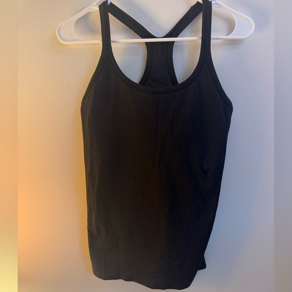 Lululemon Ribbed Black Running Tank